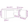 TV staliukas Sieninis televizoriaus kabinetas 100 x 34,5 x 40 cm