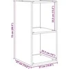 TV staliukas TV spintelių komplektas 37 x 37 x 72 cm Juodas ąžuolas