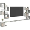 Sieninis televizoriaus stovas Betono pilka 200 x 15 x 94 cm