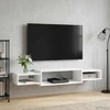 Sieninis televizoriaus stovas Sieninis Balta 140 x 28 x 21 cm