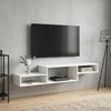 Sieninis televizoriaus stovas Sieninis Balta 150 x 28 x 26 cm