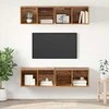 TV staliukas TV spintelių komplektas 4 pcs Senovinis medis 37 x 37 x 72 cm