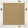 Sieninis veidrodis, baltas, 60x60cm, barokinis stilius