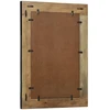 Sieninis veidrodis Stačiakampio Juoda ir Ruda 70 x 2 x 70 cm