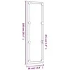 Sieninis veidrodis su LED lemputėmis, 30x100cm, stiklas