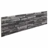 Sienų plokštės 10 pcs Antracitas 100 x 25 cm EPS putos