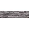 Sienų plokštės 10 pcs Antracitas 100 x 25 cm EPS putos