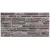 Sienų plokštės 10 pcs Antracito 100 x 50 cm EPS putos