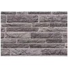 Sienų plokštės 10 pcs Antracito 100 x 50 cm EPS putos