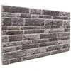 Sienų plokštės 10 pcs Antracito 100 x 50 cm EPS putos