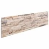 Sienų plokštės 10 pcs Balta ir raudona 100 x 25 cm EPS putos