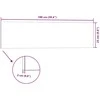 Sienų plokštės 10 pcs Balta ir raudona 100 x 25 cm EPS putos