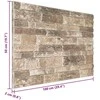 Sienų plokštės 10 pcs Įvairiaspalvis 100 x 50 cm EPS putos