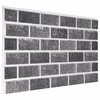 Sienų plokštės 10 pcs Juoda ir pilka 100 x 50 cm EPS putos