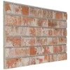 Sienų plokštės 10 pcs Oranžinė 100 x 50 cm EPS putos