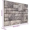 Sienų plokštės 10 pcs Pilka ir balta 100 x 50 cm EPS putos