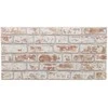 Sienų plokštės 10 pcs Raudona ir balta 100 x 50 cm EPS putos