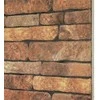 Sienų plokštės 10 pcs Ruda ir balta 100 x 50 cm EPS putos