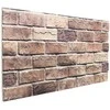 Sienų plokštės 10 pcs Ruda ir pilka 100 x 50 cm EPS putos
