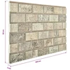 Sienų plokštės 10 pcs Smėlio 100 x 50 cm EPS putos