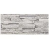 Sienų plokštės 10 pcs Šviesiai pilka 100 x 25 cm EPS putos