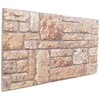 Sienų plokštės 10 pcs Šviesiai ruda ir balta 100 x 50 cm