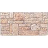 Sienų plokštės 10 pcs Šviesiai ruda ir balta 100 x 50 cm