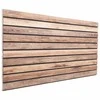 Sienų plokštės 5 pcs Šviesiai rudas 100 x 50 cm EPS putos