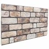 Sienų plokštės 10 pcs Šviesiai rudas 100 x 50 cm EPS putos