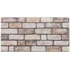 Sienų plokštės 10 pcs Šviesiai rudas 100 x 50 cm EPS putos