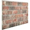 Sienų plokštės 10 pcs Tamsiai Ruda ir Pilka 100 x 50 cm