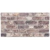 Sienų plokštės 10 pcs Tamsiai rudas 100 x 50 cm EPS putos