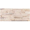 Sienų plokštės 10 vnt. 100 x 25 cm Balta ir raudona EPS putos