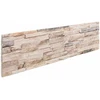 Sienų plokštės 10 vnt. 100 x 25 cm Balta ir raudona EPS putos