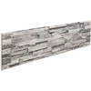 Sienų plokštės 10 vnt. 100 x 25 cm Šviesiai pilka EPS putos