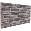 Sienų plokštės 10 vnt. 100 x 50 cm Antracito EPS putos