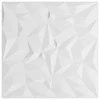 Sienų plokštės 12 pcs Balta 50 x 50 cm XPS Putplastis