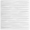 Sienų plokštės 12 pcs Baltas akmuo 50 x 50 cm XPS Putplastis