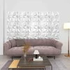 Sienų plokštės 12 pcs Diamond Baltas 50 x 50 cm XPS Putplastis