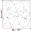 Sienų plokštės 12 pcs Diamond Žalias 50 x 50 cm XPS Putplastis