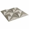 Sienų plokštės 12 pcs Origami Beton 50 x 50 cm XPS Putplastis