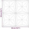 Sienų plokštės 12 pcs Origami Žalias 50 x 50 cm XPS Putplastis