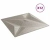 Sienų plokštės 12 pcs Star Beton 50 x 50 cm XPS Putplastis