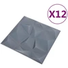 Sienų plokštės 12 vnt. 50 x 50 cm Diamond Pilkas XPS Putplastis