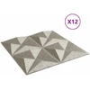 Sienų plokštės 12 vnt. 50 x 50 cm Origami Beton XPS Putplastis