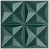 Sienų plokštės 12 vnt. 50 x 50 cm Origami Žalias XPS Putplastis