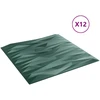 Sienų plokštės 12 vnt. 50 x 50 cm Stone Žalias XPS Putplastis