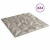 Sienų plokštės 24 pcs Amethyst Beton 50 x 50 cm XPS Putplastis