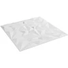 Sienų plokštės 24 pcs Balta 50 x 50 cm XPS Putplastis