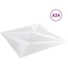 Sienų plokštės 24 pcs Baltas Star 50 x 50 cm XPS Putplastis